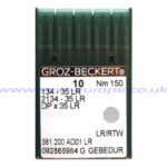 134-35 LR-  GEBEDUR LEATHER POINT NEEDLES (10 NEEDLES PER PACK)